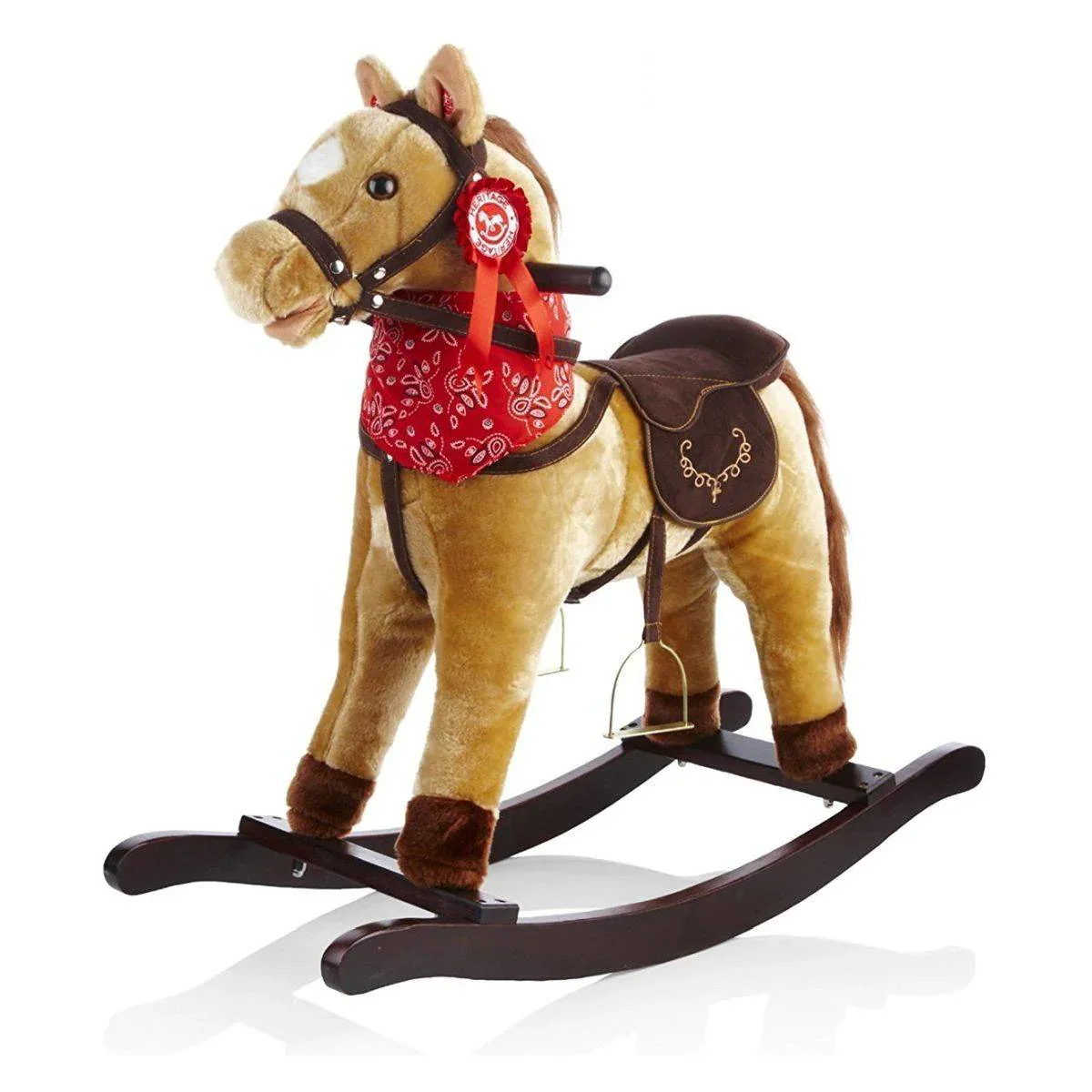 Free2Play® Rocking Horse with Scarf Brown - Image 3