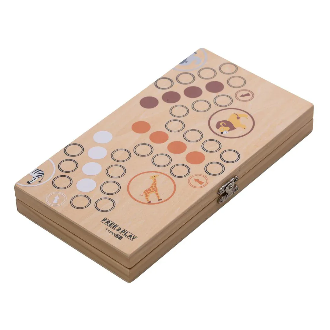 Free2Play® Wooden Board Game Ludo - Image 3