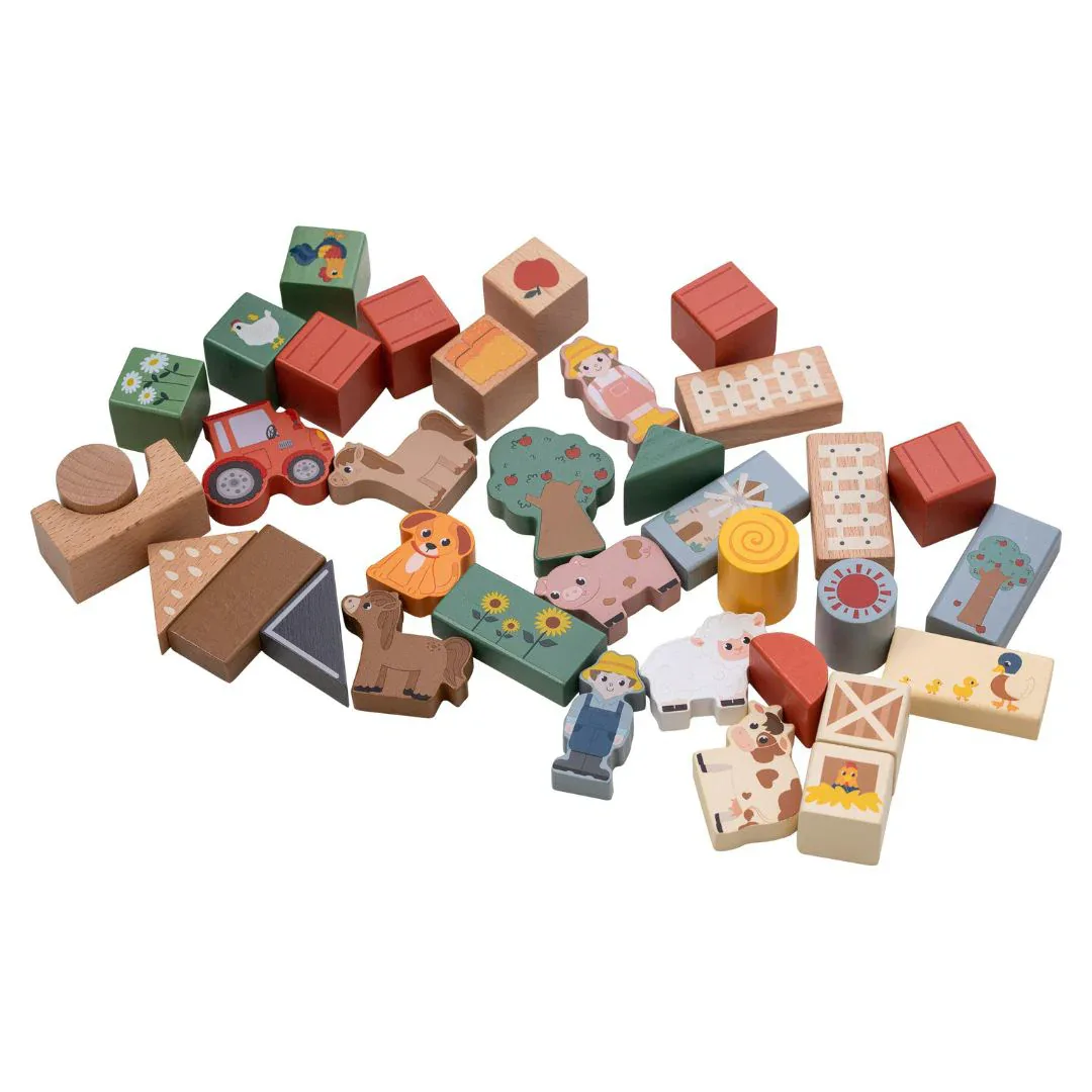  Free2Play® Wooden Farm Blocks (36 in 1) - Image 2