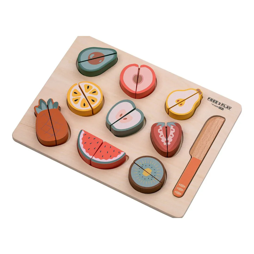  Free2Play® Wooden Fruit on a Tray - Image 3