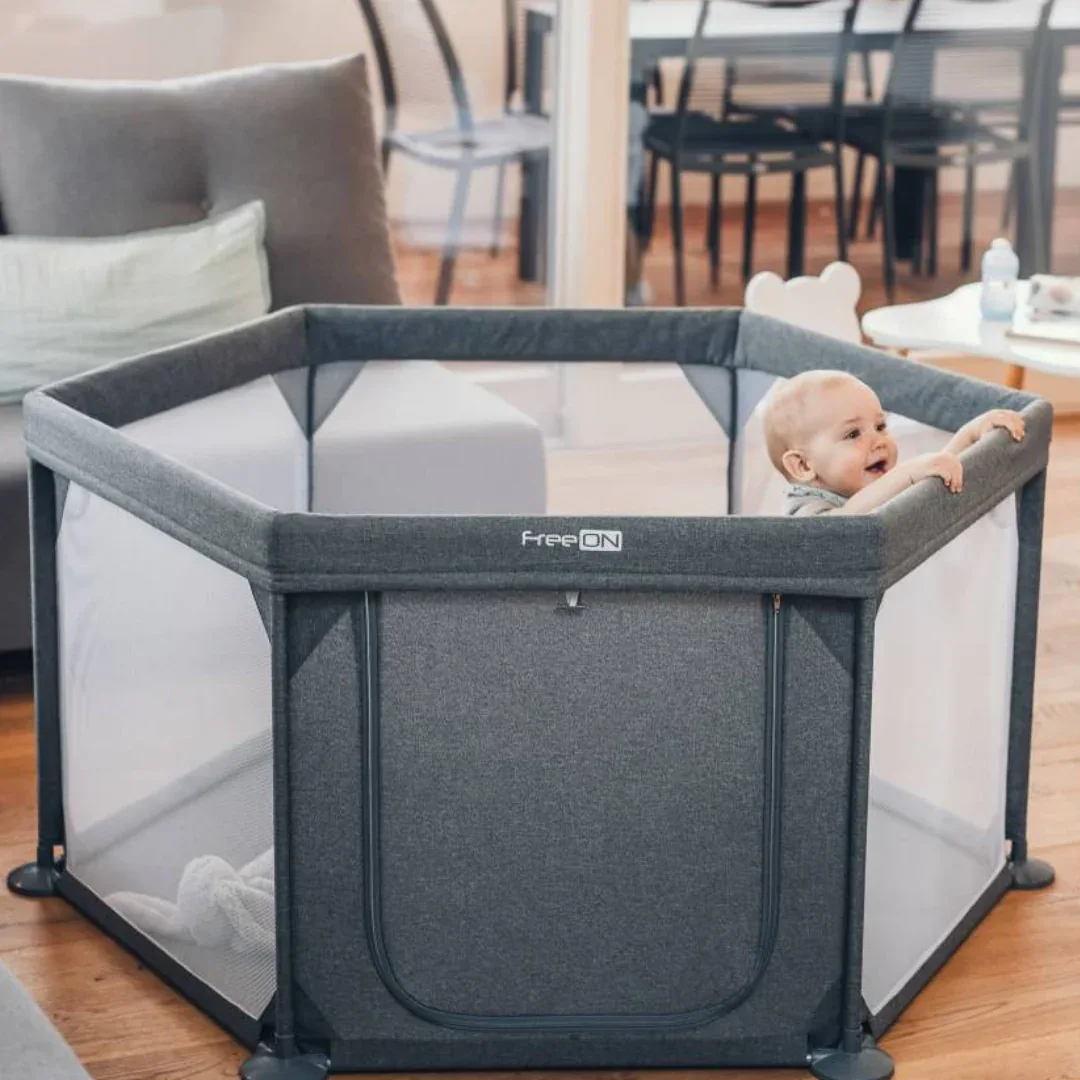 FreeON® hexagonal playpen grey antracit - Image 2
