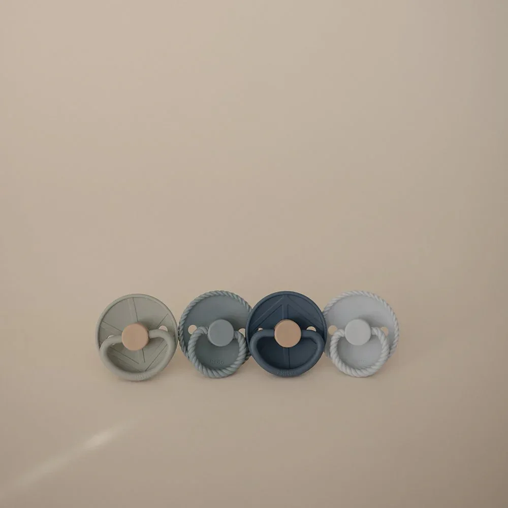Frigg® 4-Pack Pacifiers Round Silicone Skyline Serenity (0-6m) - Image 2
