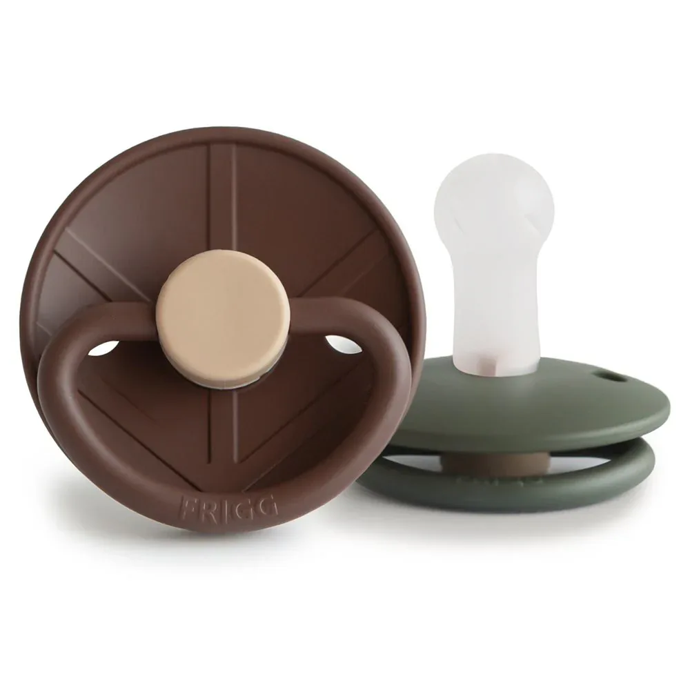 Frigg® Daisy Pacifiers Silicone Little Viking Cocoa/Olive - Image 2