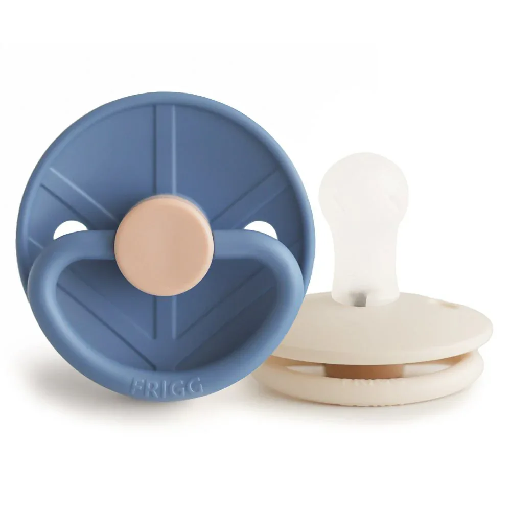 Frigg® Daisy Pacifiers Silicone Little Viking Ocean View/Cream - Image 2