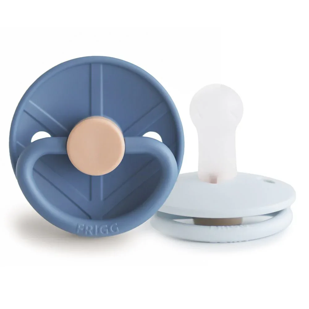 Frigg® Daisy Pacifiers Silicone Little Viking Ocean View/Powder Blue - Image 2