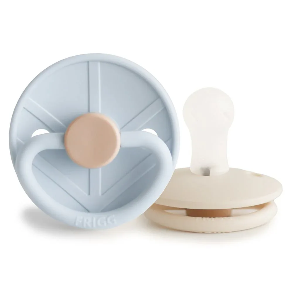 Frigg® Daisy Pacifiers Silicone Little Viking Powder Blue/Cream - Image 2