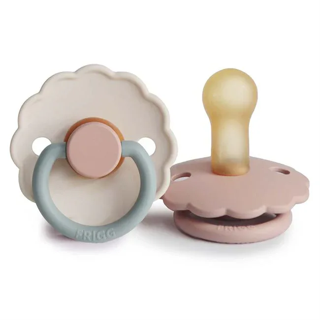 Frigg® Natural rubber Pacifier Daisy Blush/Cotton Candy - Image 2