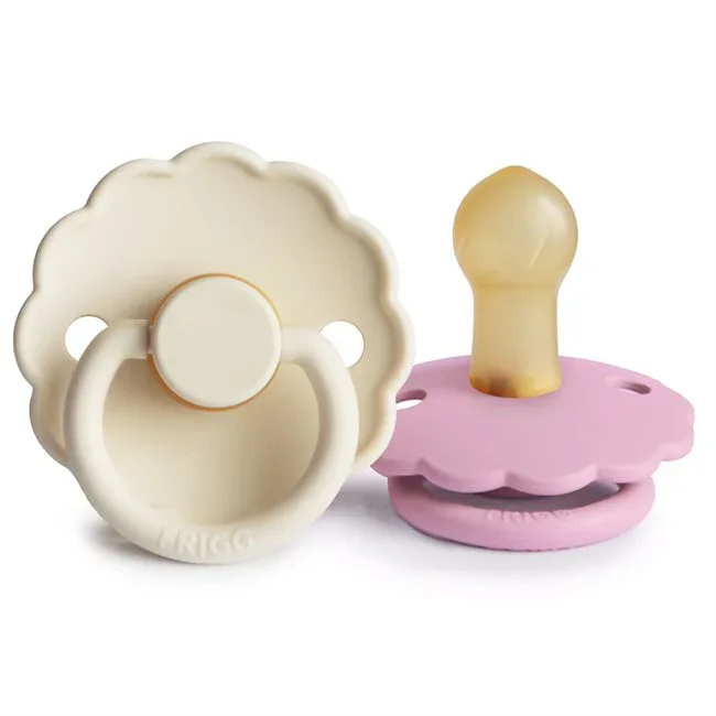Frigg® Natural rubber Pacifier Daisy Cream/Lupine - Image 2