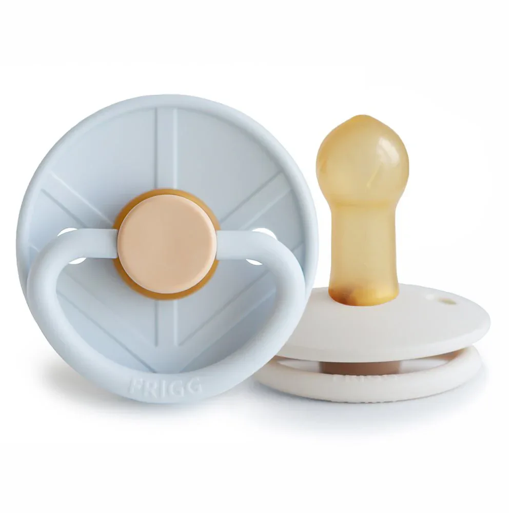 Frigg® Natural rubber Pacifier Little Viking Blue/Cream - Image 2