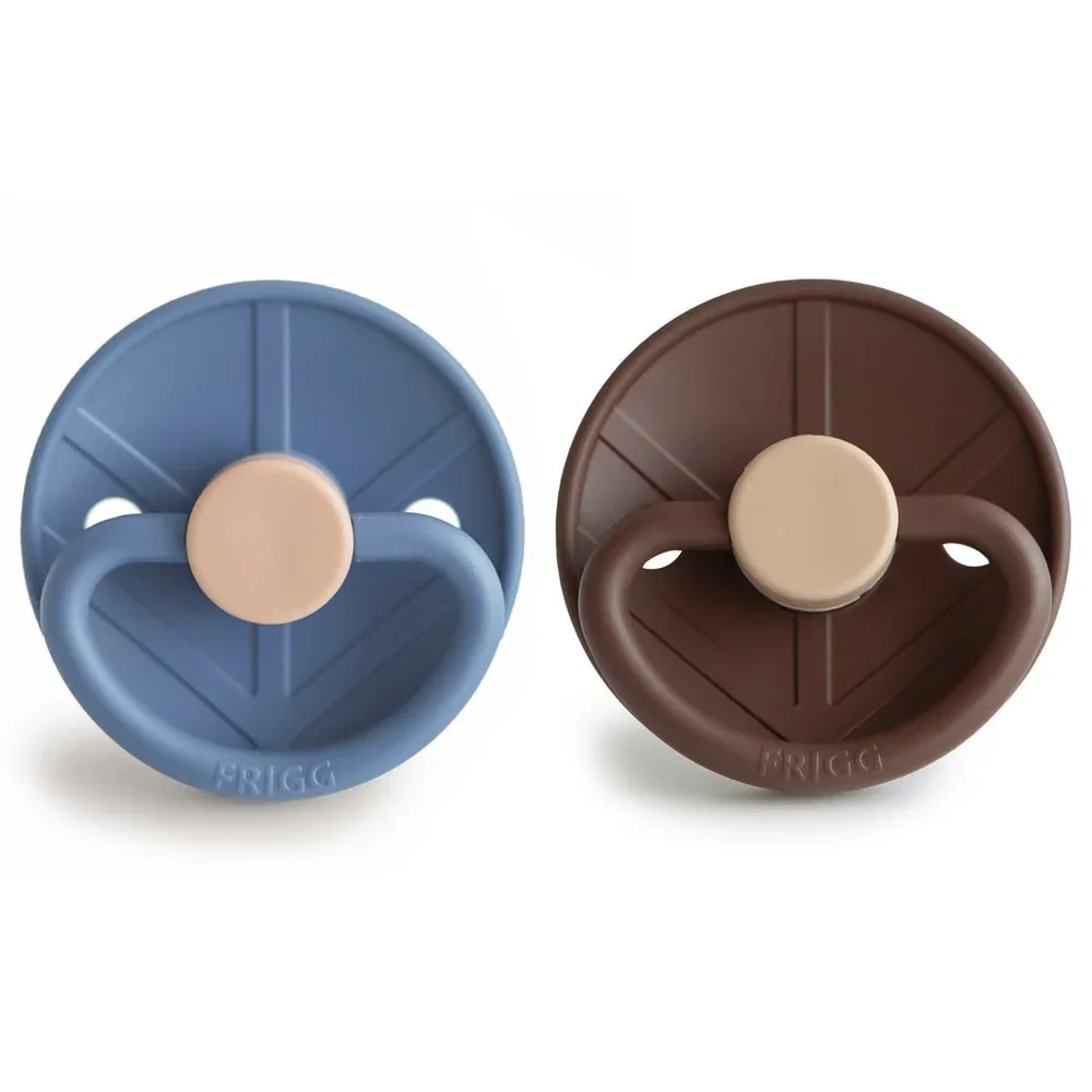 Frigg® Natural rubber Pacifier Little Viking Ocean View/Cocoa - Image 2