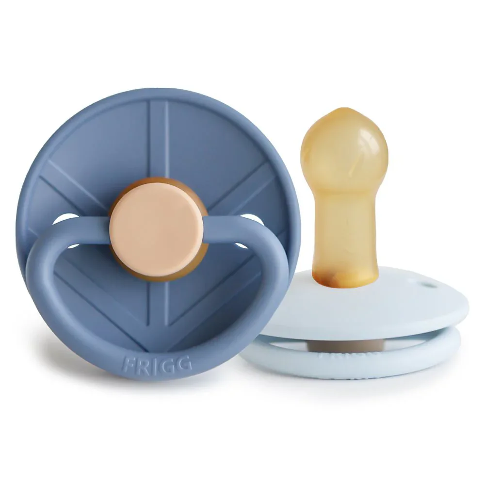 Frigg® Natural rubber Pacifier Little Viking Ocean View/Powder Blue - Image 2