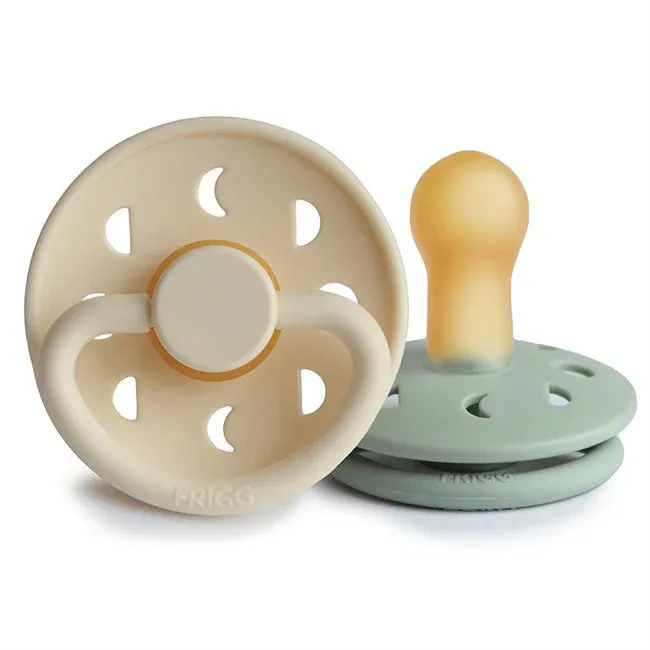 Frigg® Pacifiers Latex Moon Cream/Sage - Image 2