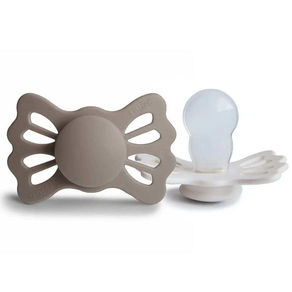 Frigg® Symmetrical Silicone Pacifiers Lucky Portobello/Cream - Image 2