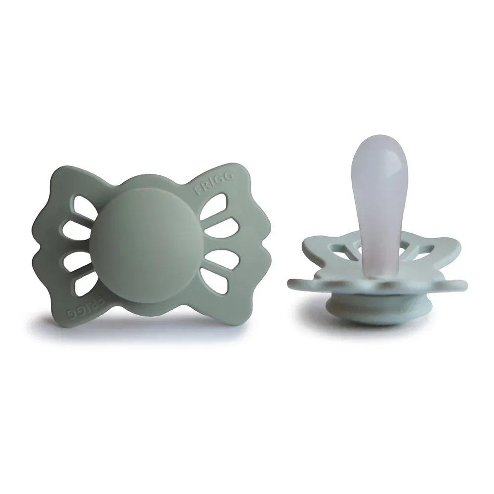 Frigg® Symmetrical Silicone Pacifiers Lucky Sage/Powder Blue (0-6m) - Image 2