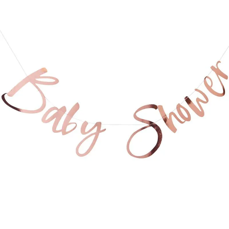 Ginger Ray® Baby Shower Bunting Rose Gold - Image 2