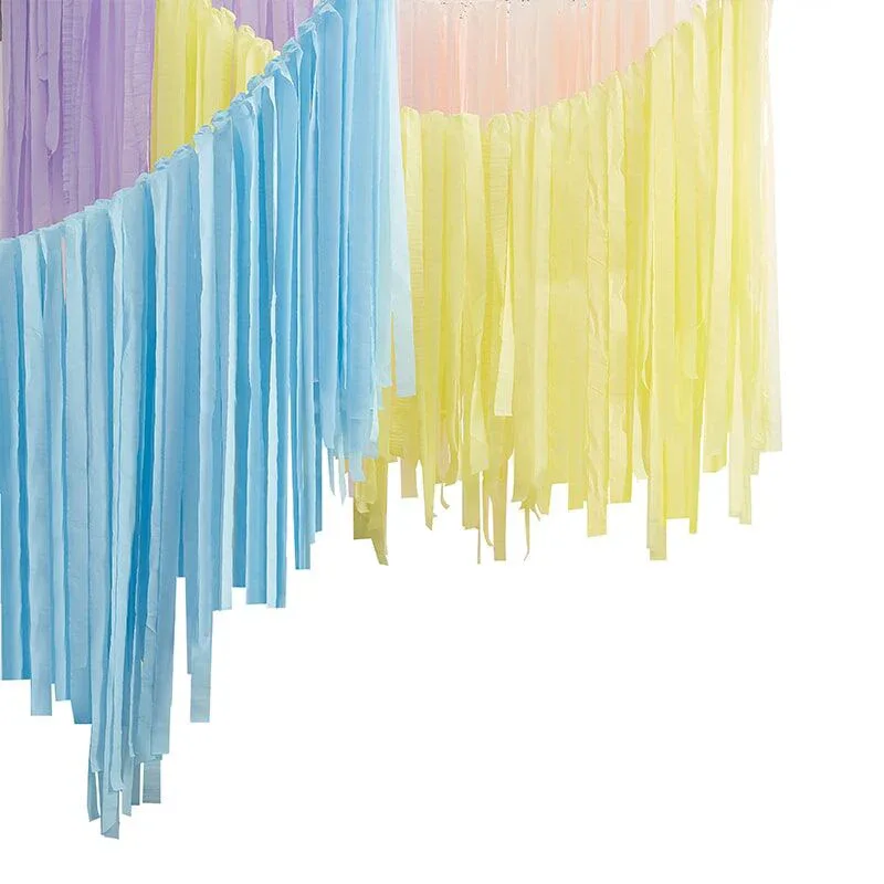 Ginger Ray® Streamer Backdrop Mix It Up Brights Rainbow - Image 2