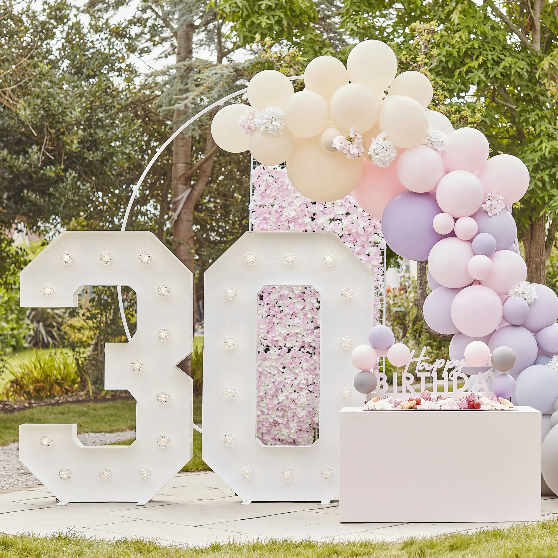 Ginger Ray® Balloon Arch Kit Luxe Pink, Lilac & Grey - Image 4