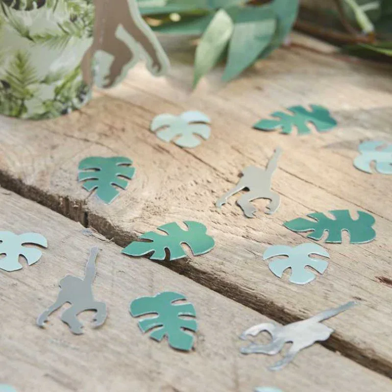 Ginger Ray® Leaf & Monkey Table Confetti - Image 2