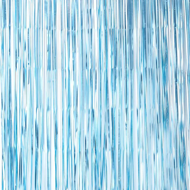 Ginger Ray® Matte Blue Curtain Backdrop Twinkle Twinkle - Image 2