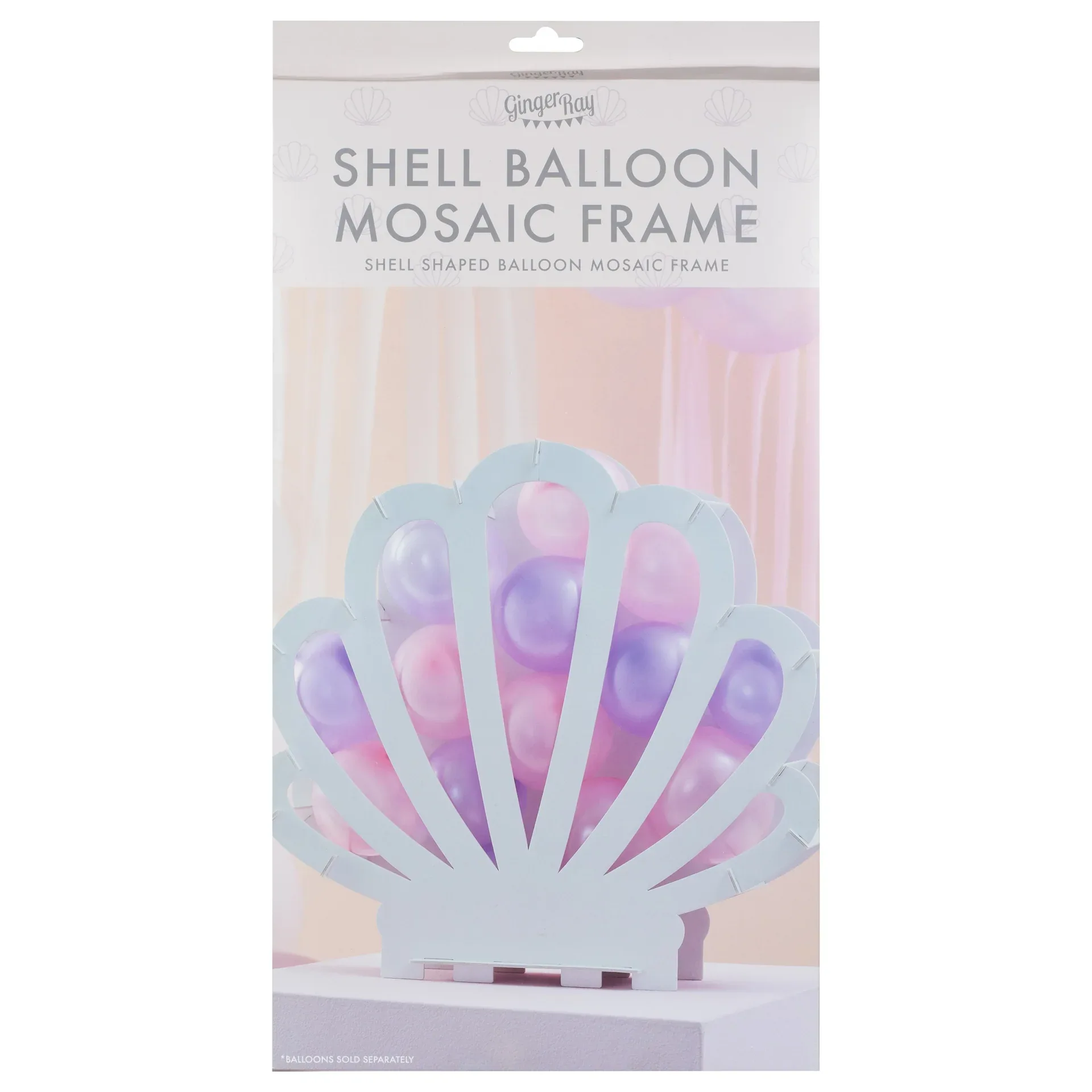 Ginger Ray® Shell Shaped Balloon Mosaic Stand Kit - Image 2