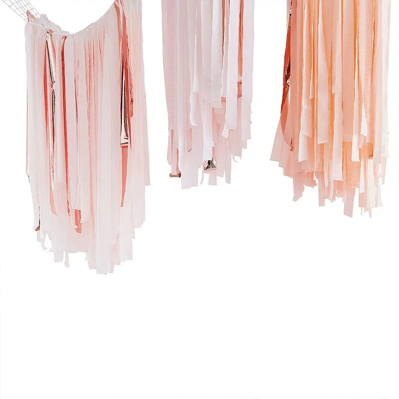 Ginger Ray® Streamer Backdrop Mix It Up Pink Blush Gold - Image 2