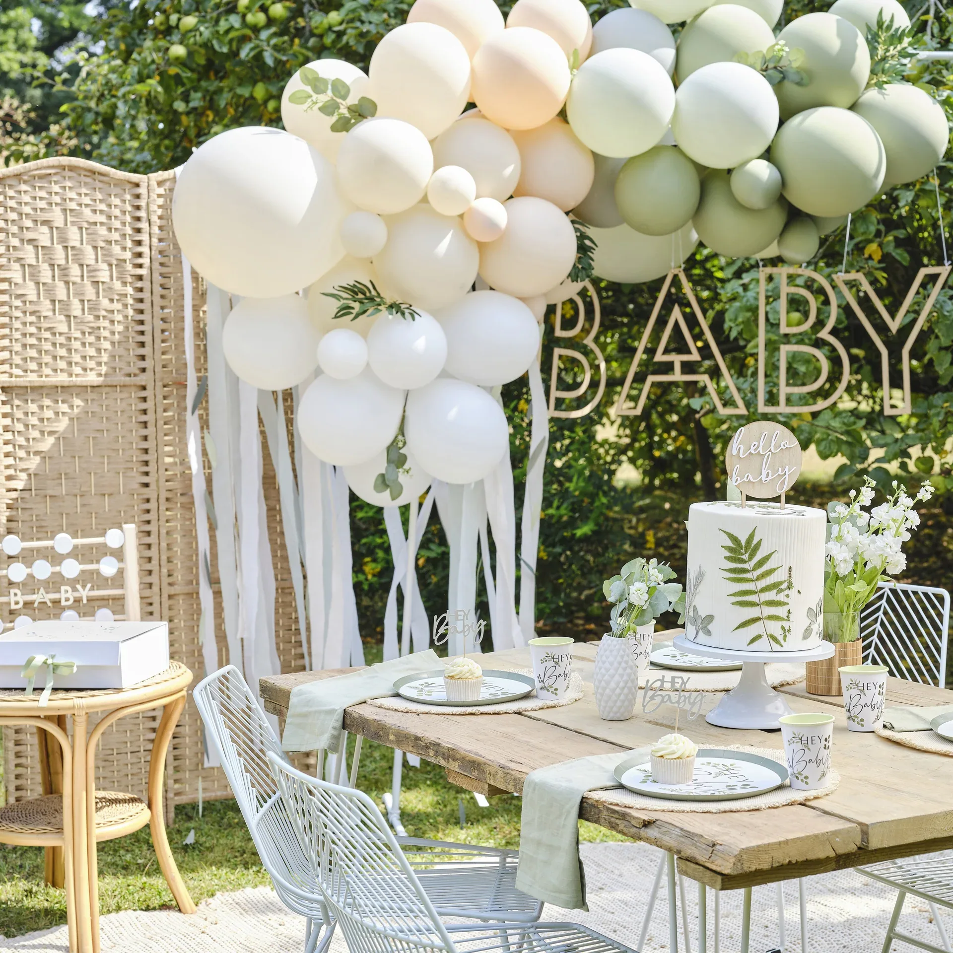 Ginger Ray® Wooden Baby Hanging Decoration - Image 4