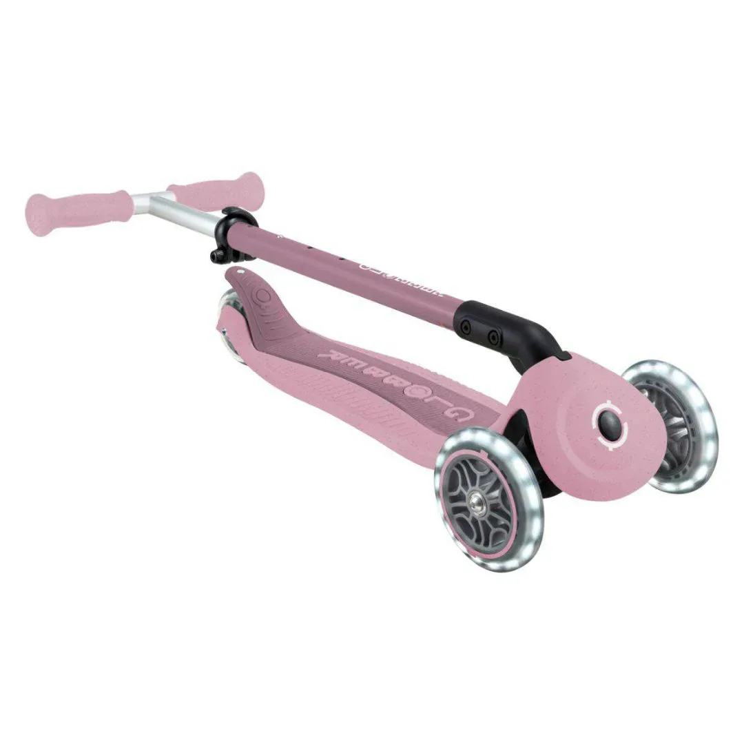 Globber® GO UP  Active ECO Foldable Scooter with Light-Up Wheels Berry - Image 13