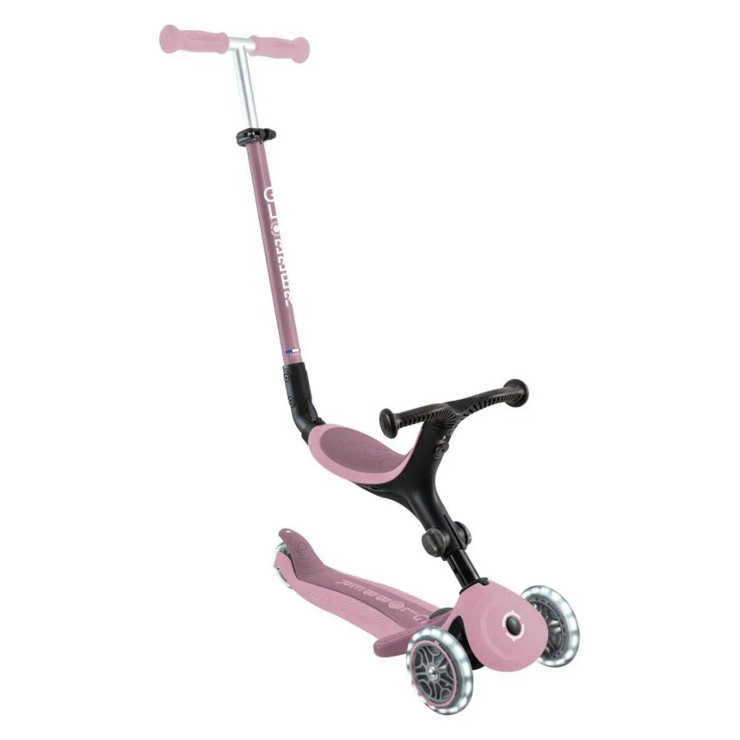 Globber® GO UP  Active ECO Foldable Scooter with Light-Up Wheels Berry - Image 3