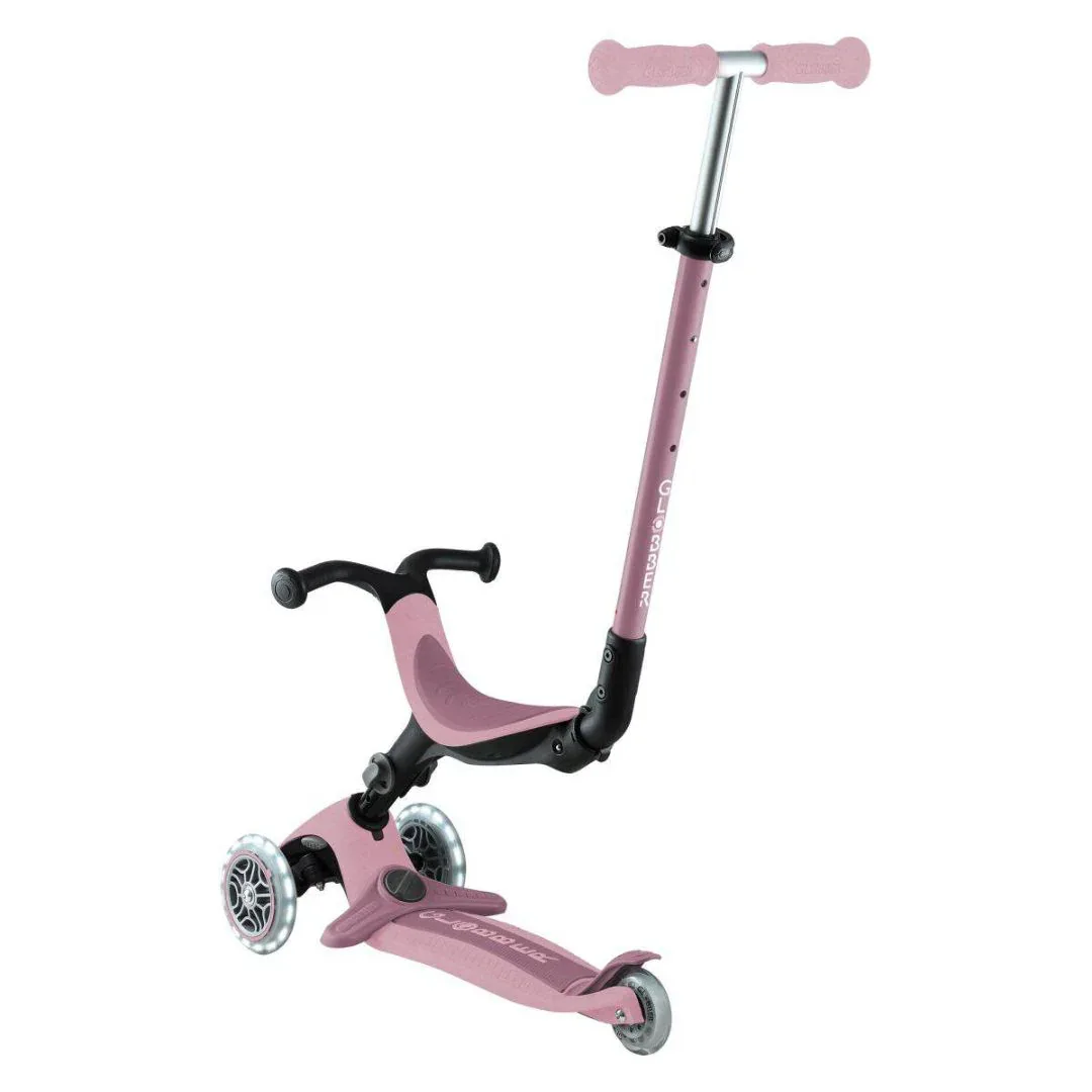 Globber® GO UP  Active ECO Foldable Scooter with Light-Up Wheels Berry - Image 4