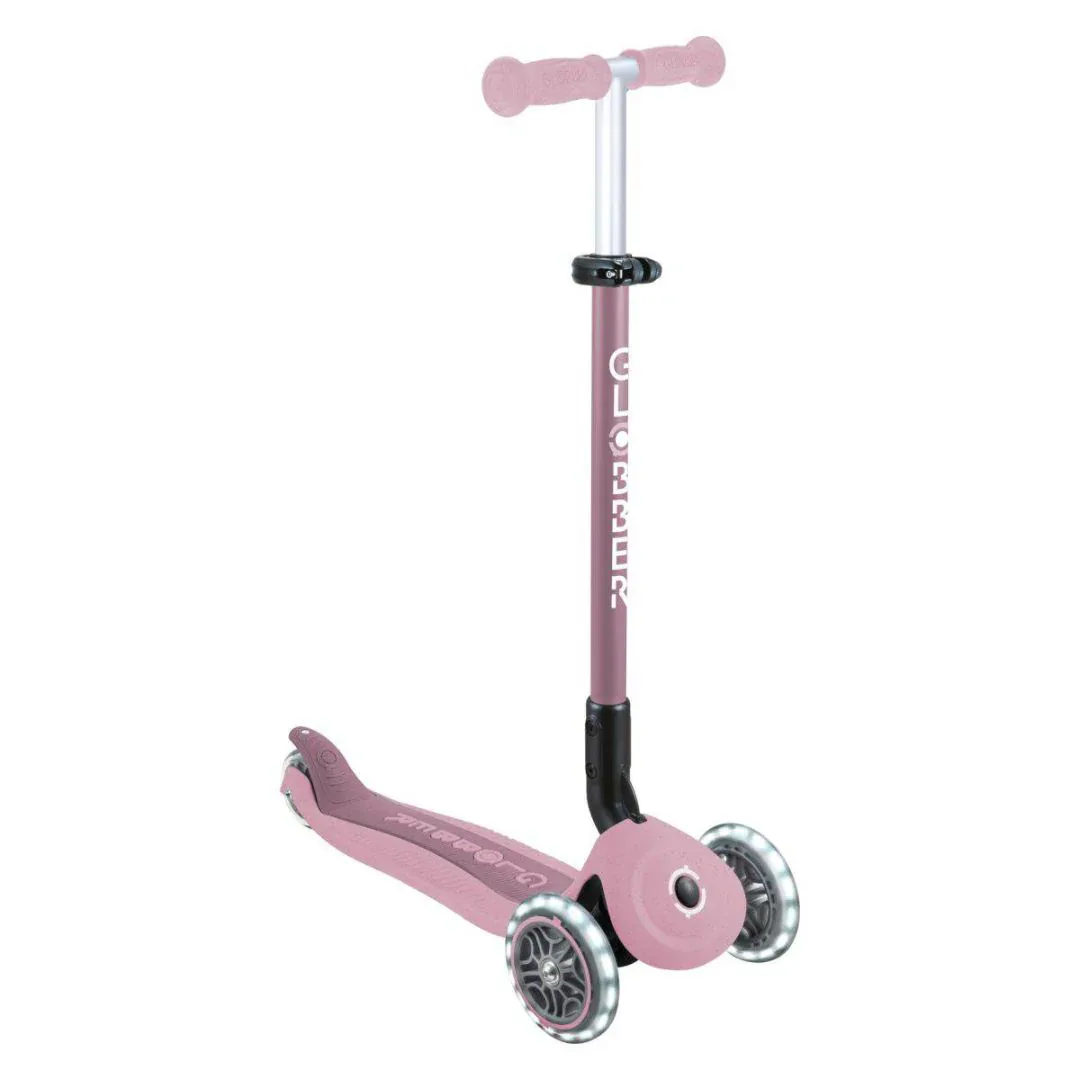 Globber® GO UP  Active ECO Foldable Scooter with Light-Up Wheels Berry - Image 9