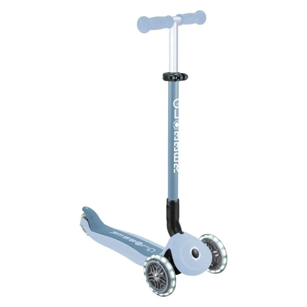Globber® GO UP  Active ECO Foldable Scooter with Light-Up Wheels Blueberry - Image 10