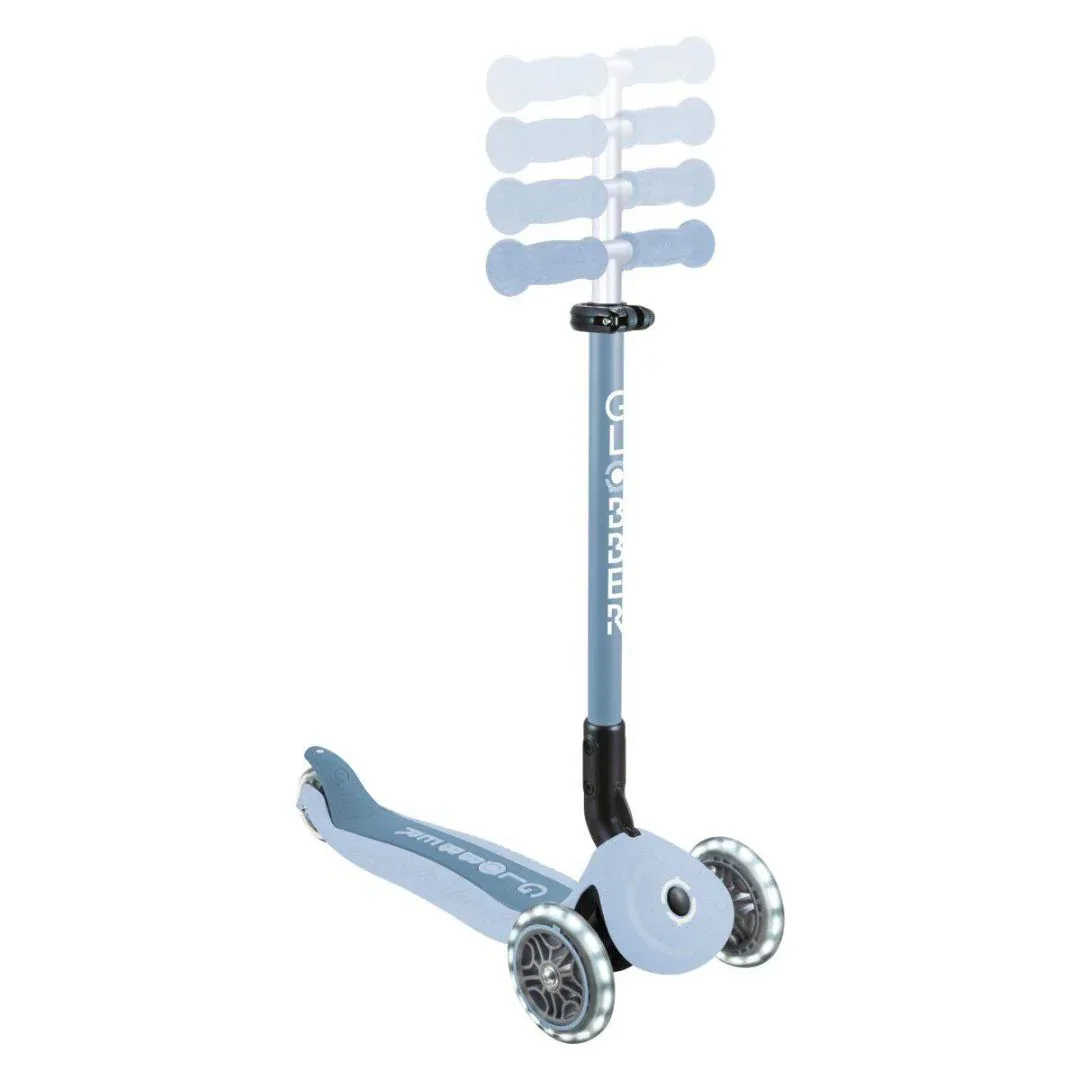 Globber® GO UP  Active ECO Foldable Scooter with Light-Up Wheels Blueberry - Image 11