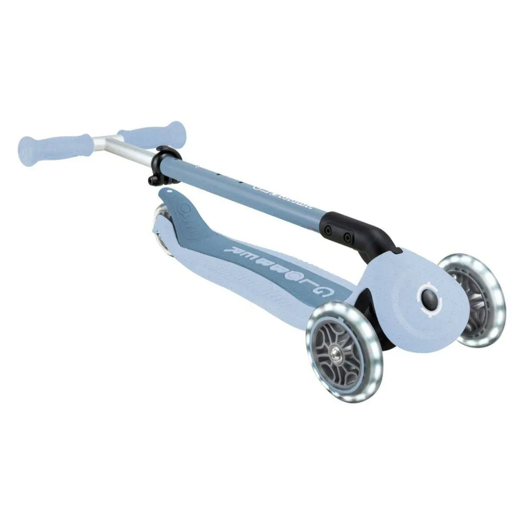Globber® GO UP  Active ECO Foldable Scooter with Light-Up Wheels Blueberry - Image 13