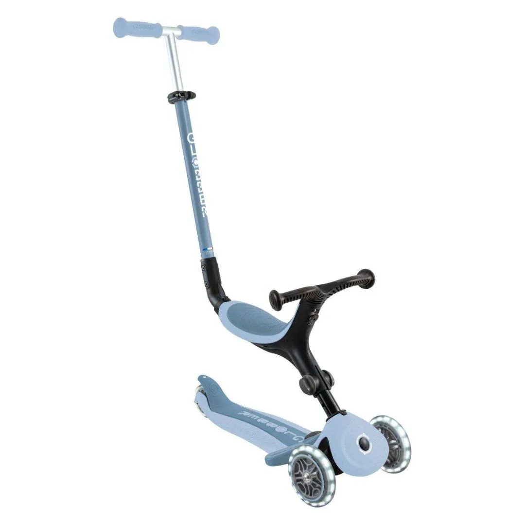Globber® GO UP  Active ECO Foldable Scooter with Light-Up Wheels Blueberry - Image 3