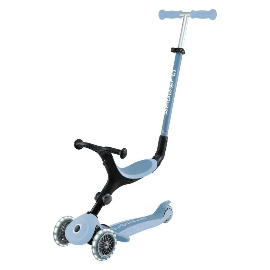 Globber® GO UP  Active ECO Foldable Scooter with Light-Up Wheels Blueberry - Image 4