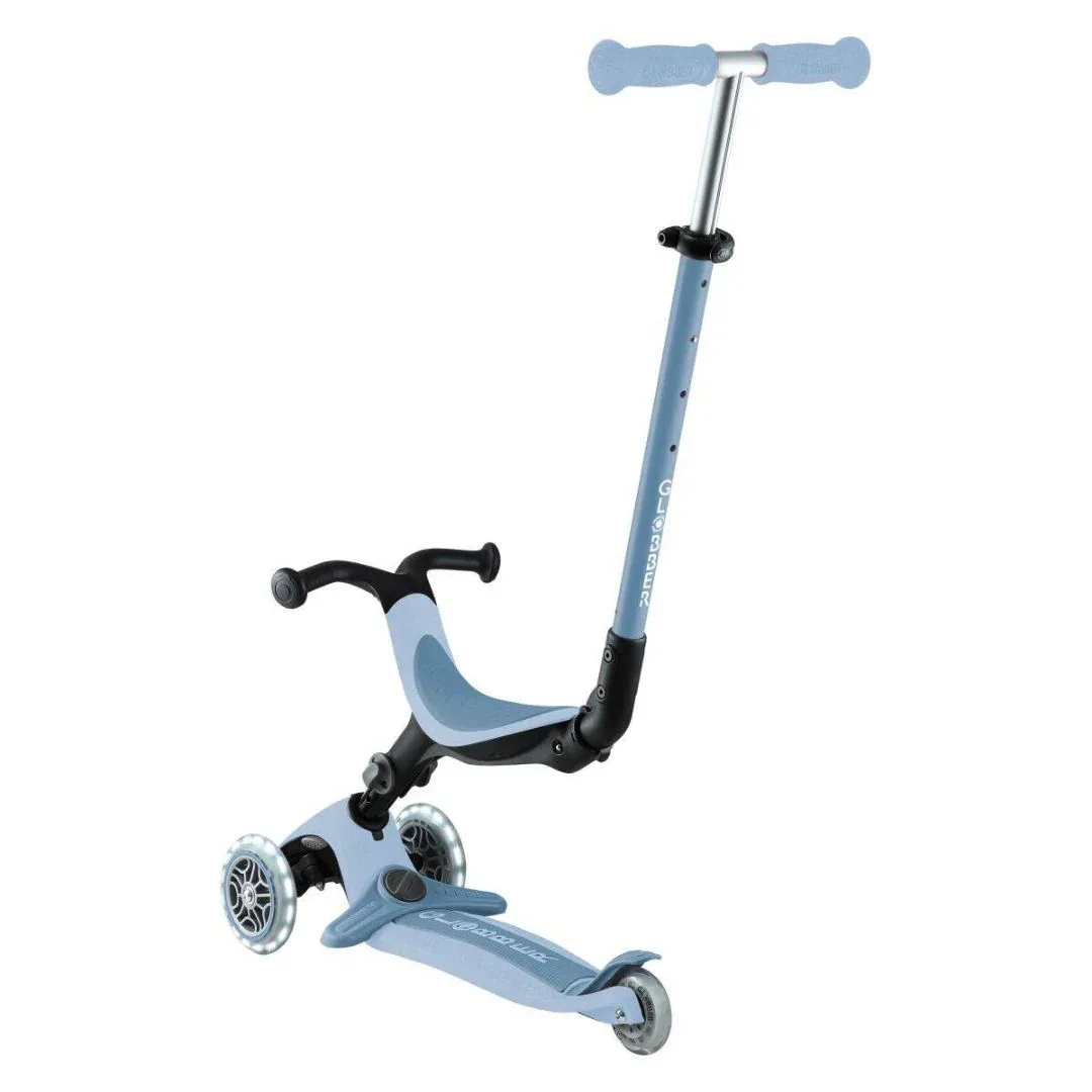 Globber® GO UP  Active ECO Foldable Scooter with Light-Up Wheels Blueberry - Image 5