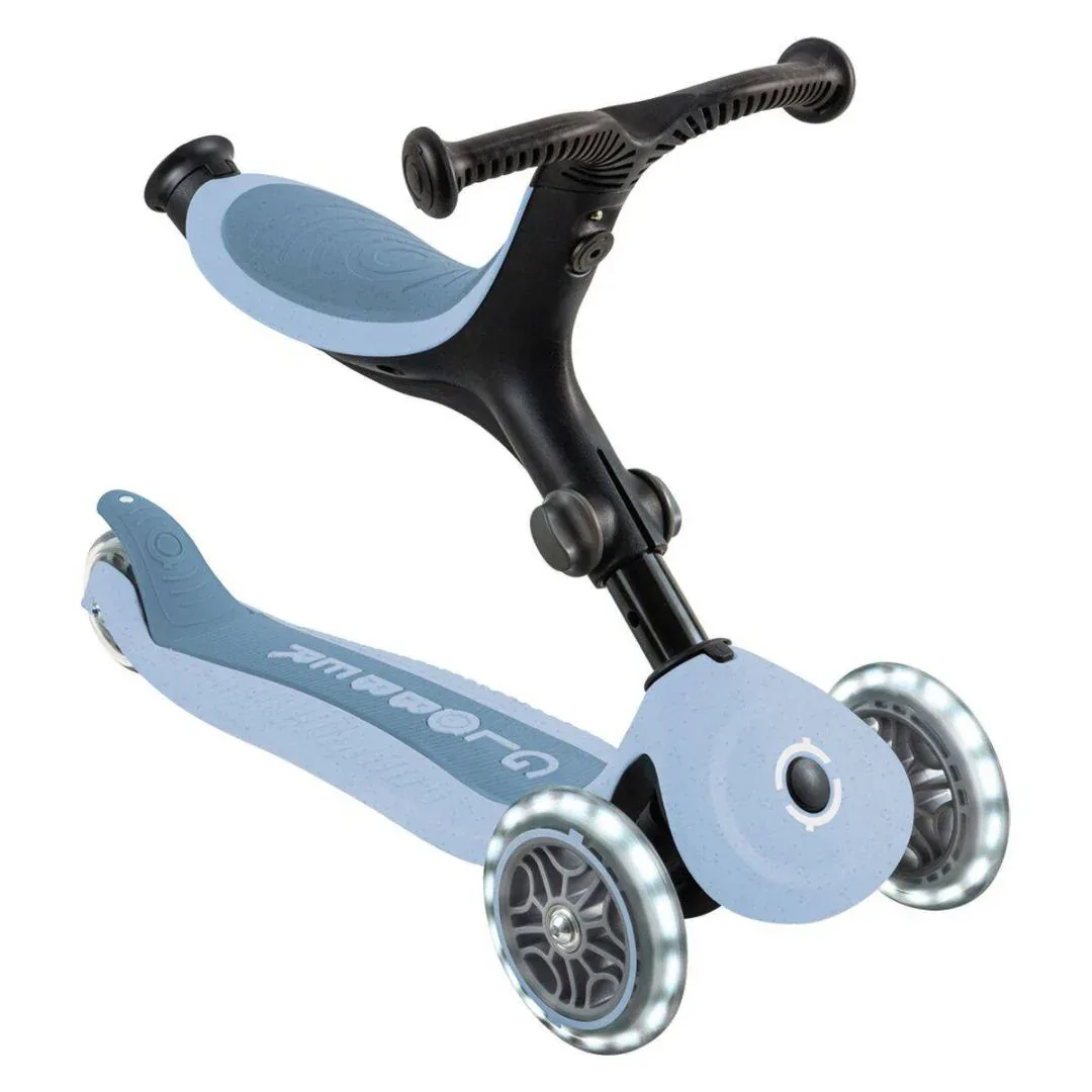 Globber® GO UP  Active ECO Foldable Scooter with Light-Up Wheels Blueberry - Image 8