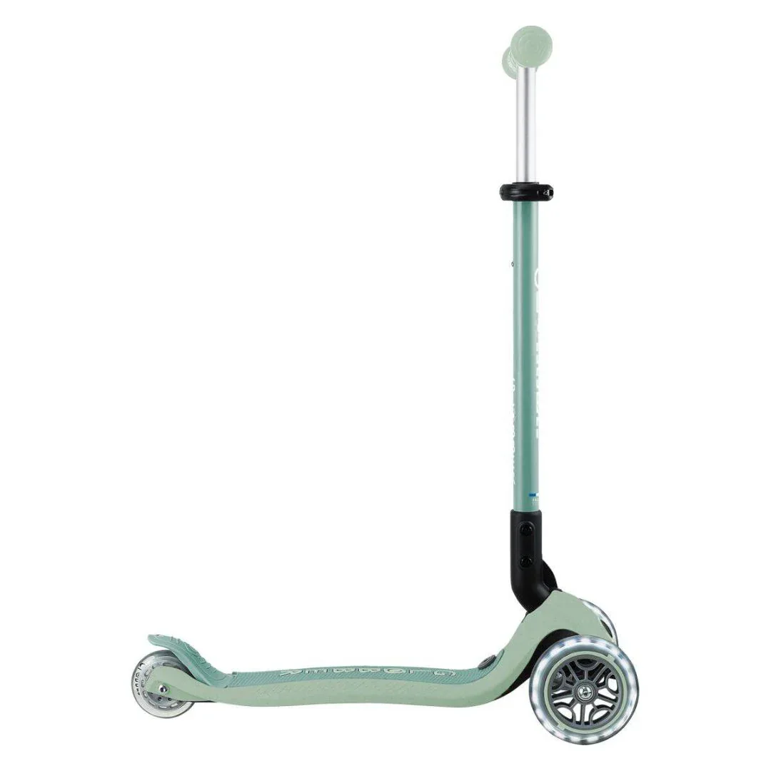 Globber® GO UP  Active ECO Foldable Scooter with Light-Up Wheels Pistachio - Image 14