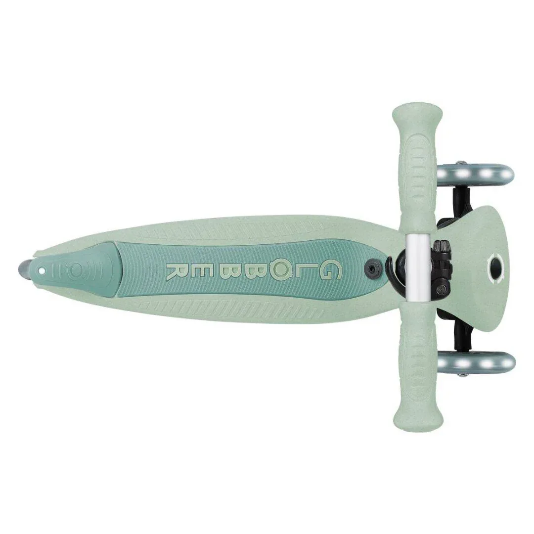 Globber® GO UP  Active ECO Foldable Scooter with Light-Up Wheels Pistachio - Image 16