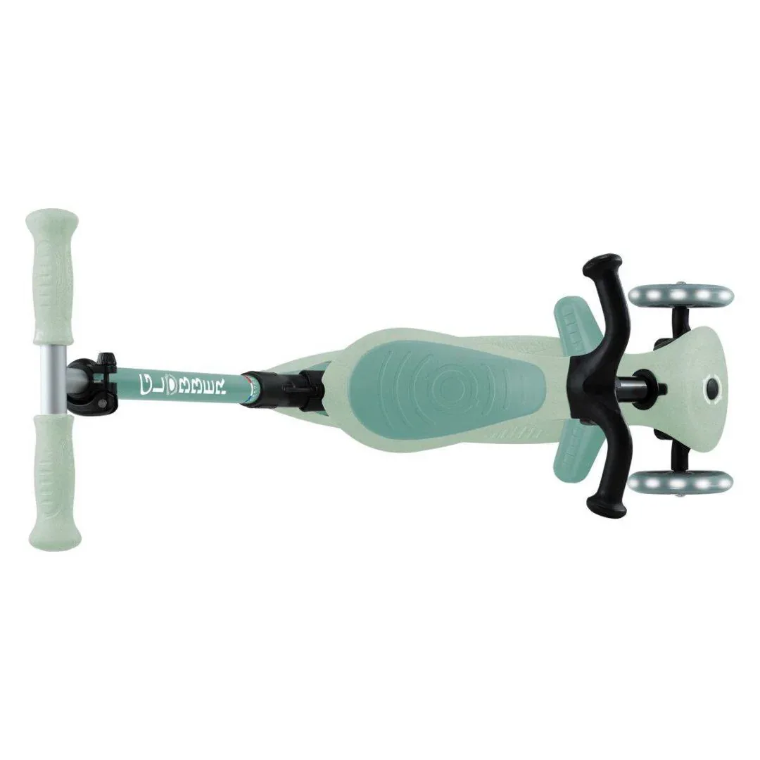 Globber® GO UP  Active ECO Foldable Scooter with Light-Up Wheels Pistachio - Image 7