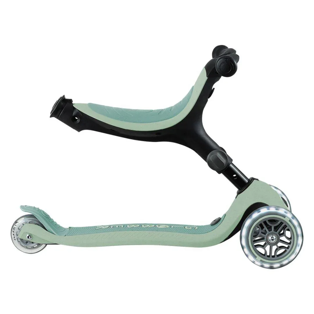 Globber® GO UP  Active ECO Foldable Scooter with Light-Up Wheels Pistachio - Image 9