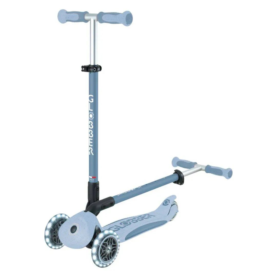 Globber® GO UP deluxe 360° Foldable Scooter with Light-Up Wheels Blueberry - Image 14