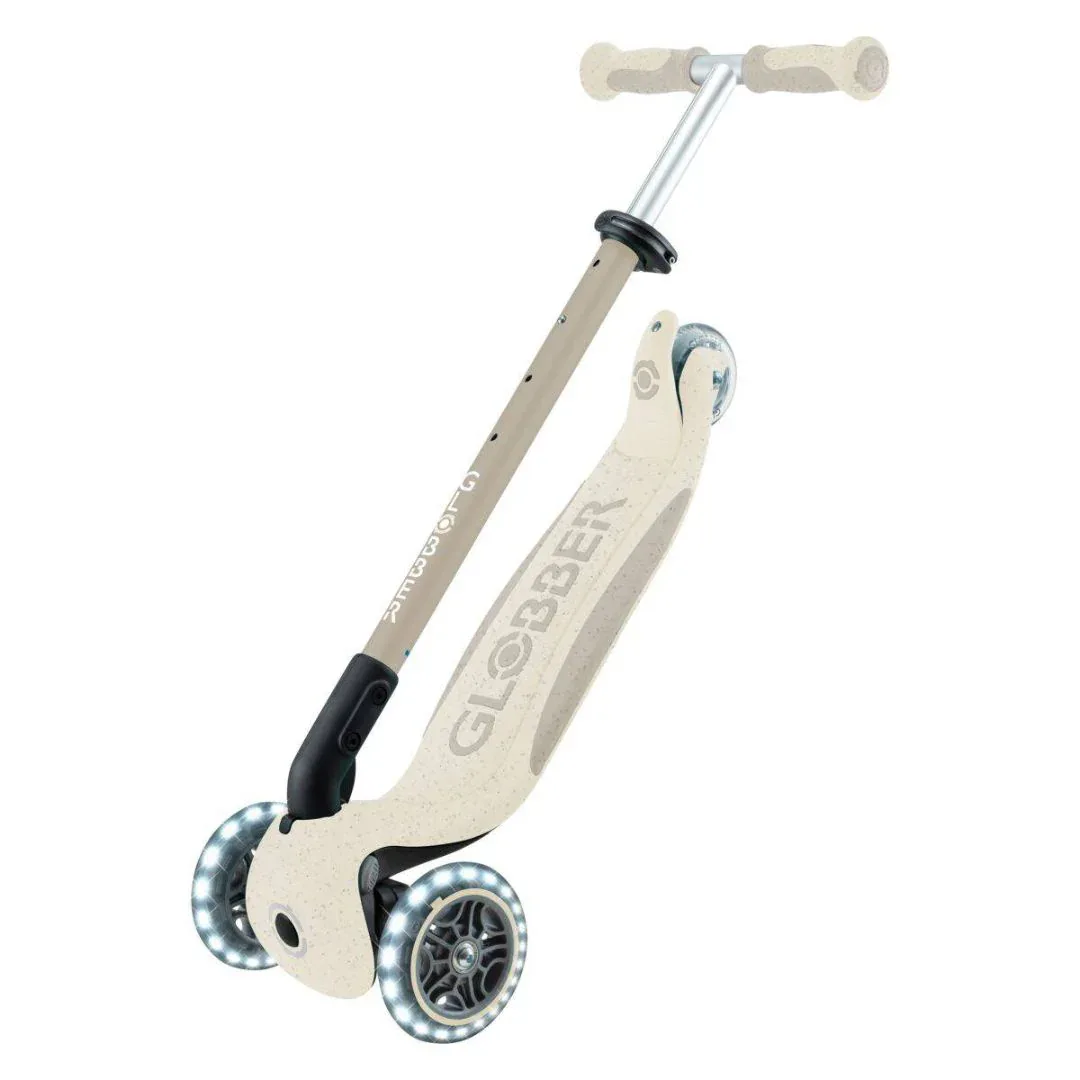 Globber® GO UP deluxe 360° Foldable Scooter with Light-Up Wheels Taupe - Image 12