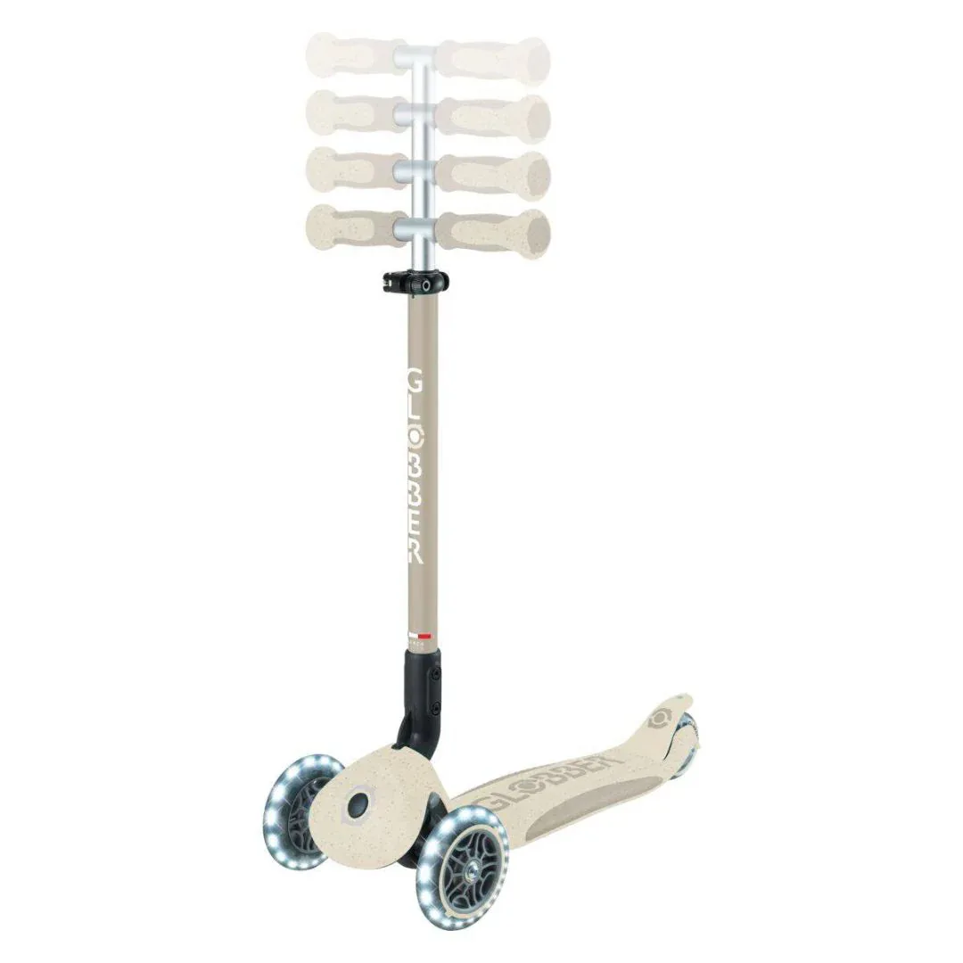 Globber® GO UP deluxe 360° Foldable Scooter with Light-Up Wheels Taupe - Image 15