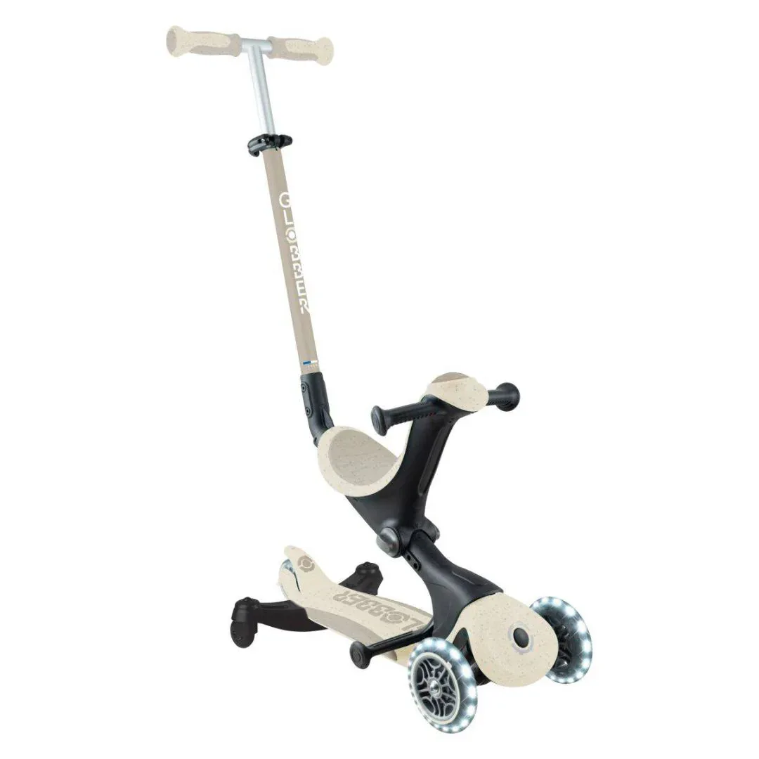 Globber® GO UP deluxe 360° Foldable Scooter with Light-Up Wheels Taupe - Image 4