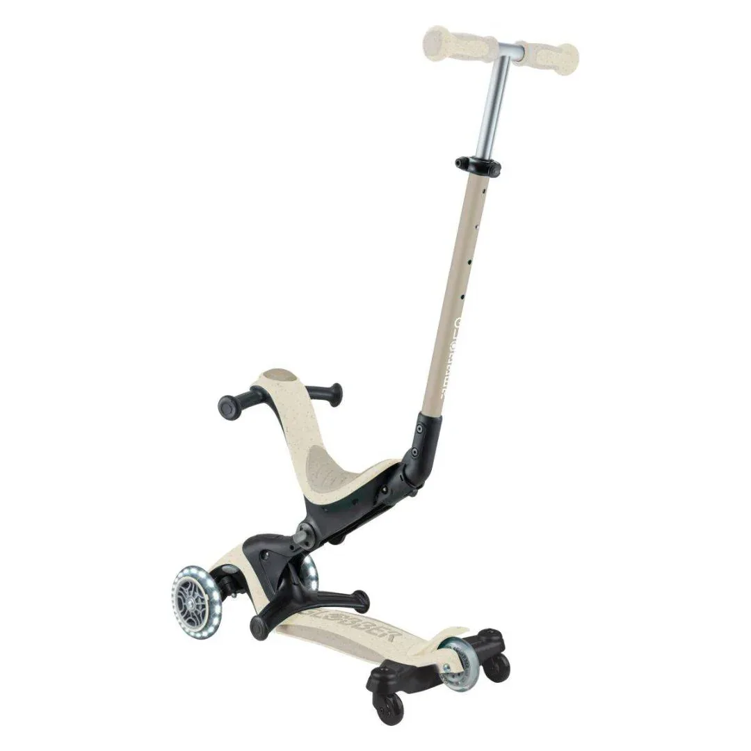 Globber® GO UP deluxe 360° Foldable Scooter with Light-Up Wheels Taupe - Image 5