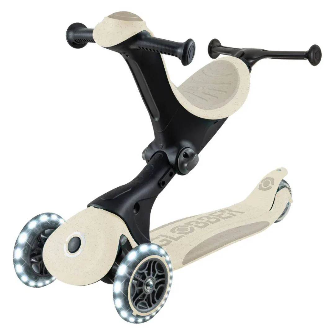 Globber® GO UP deluxe 360° Foldable Scooter with Light-Up Wheels Taupe - Image 8