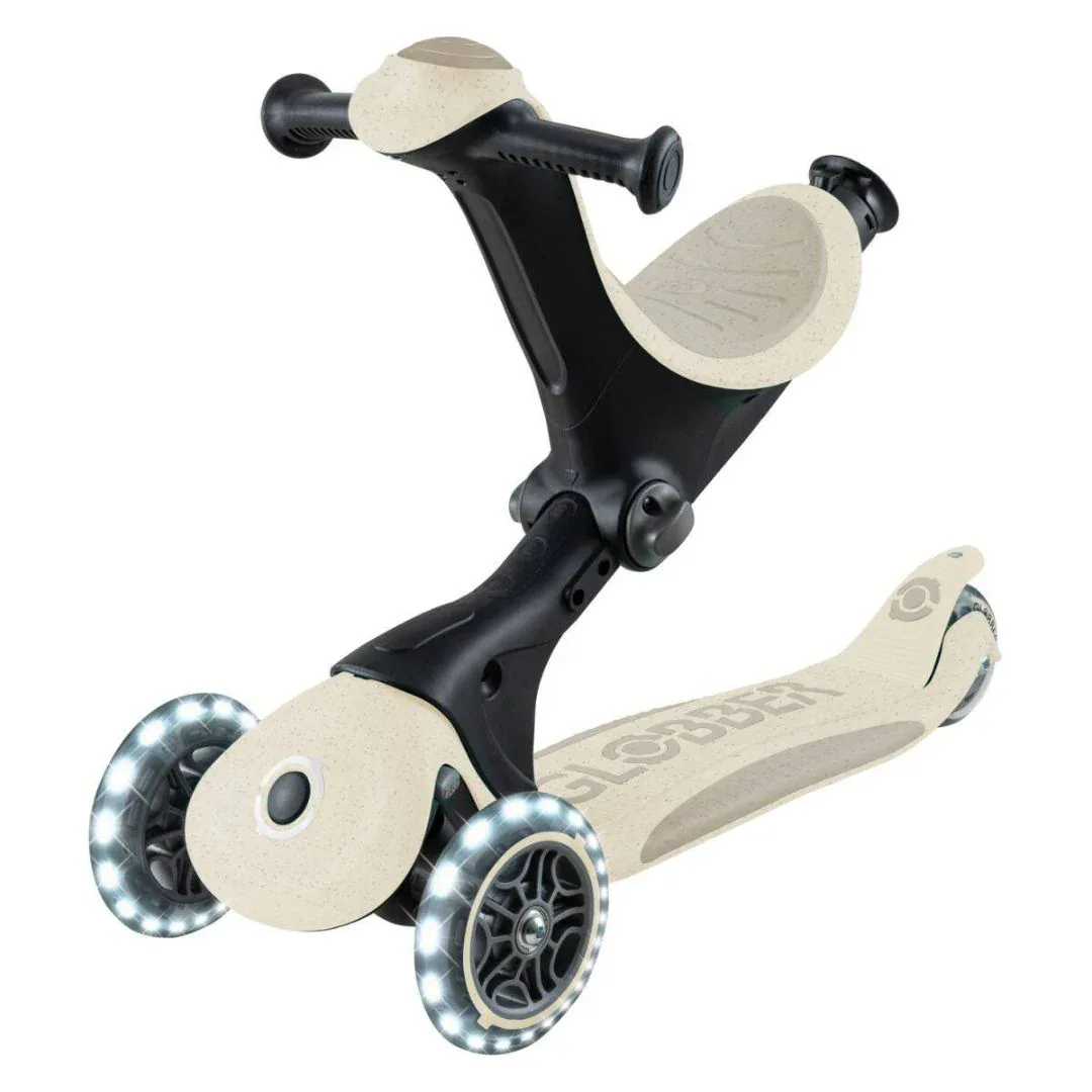 Globber® GO UP deluxe 360° Foldable Scooter with Light-Up Wheels Taupe - Image 9