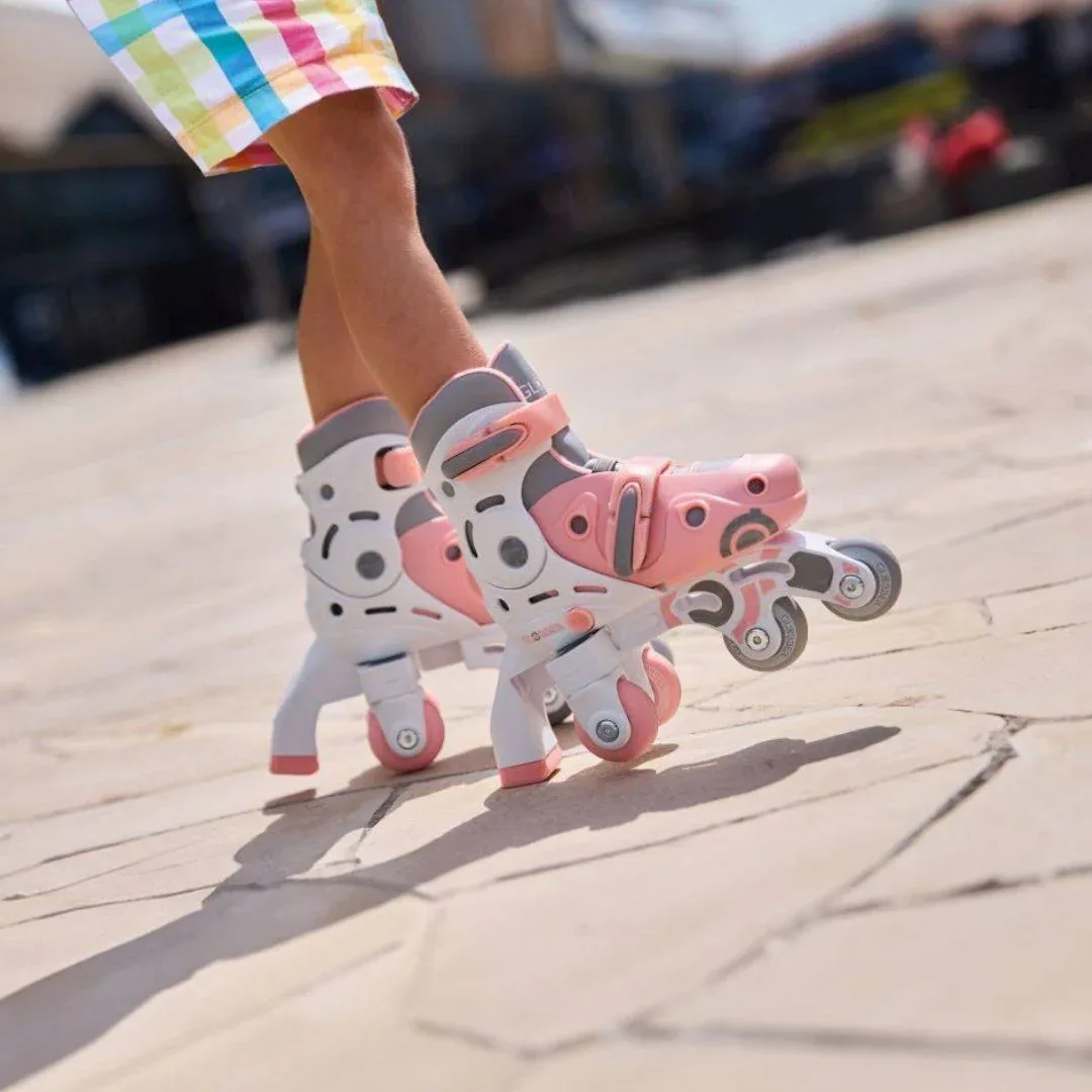 Globber® Roller Skates Learning 2in1 XS/S: 26-29 Pastel Pink - Image 7