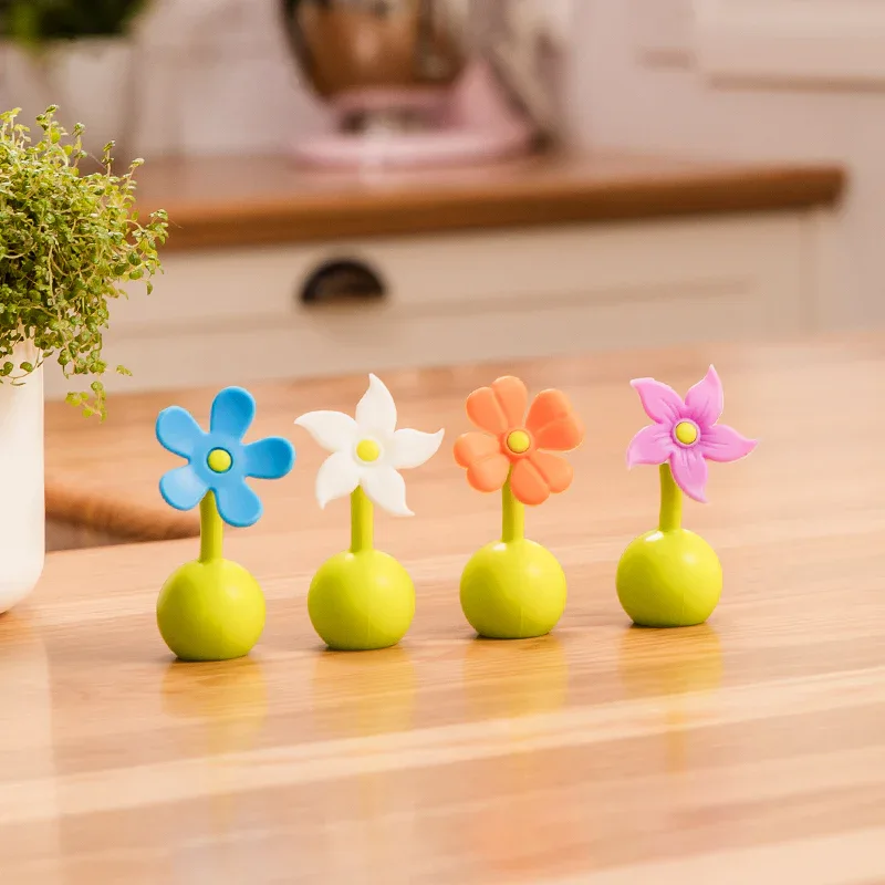 Haakaa® Silicone Breast Pump Flower Stopper Purple - Image 4